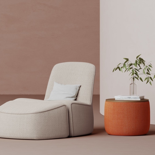 Breck Lounge & Ottoman - 0