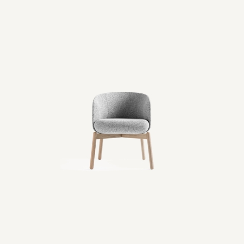 Nest Club Chair - Wood Base - 0