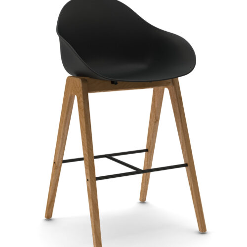 Ruby Wood Barstool - 0