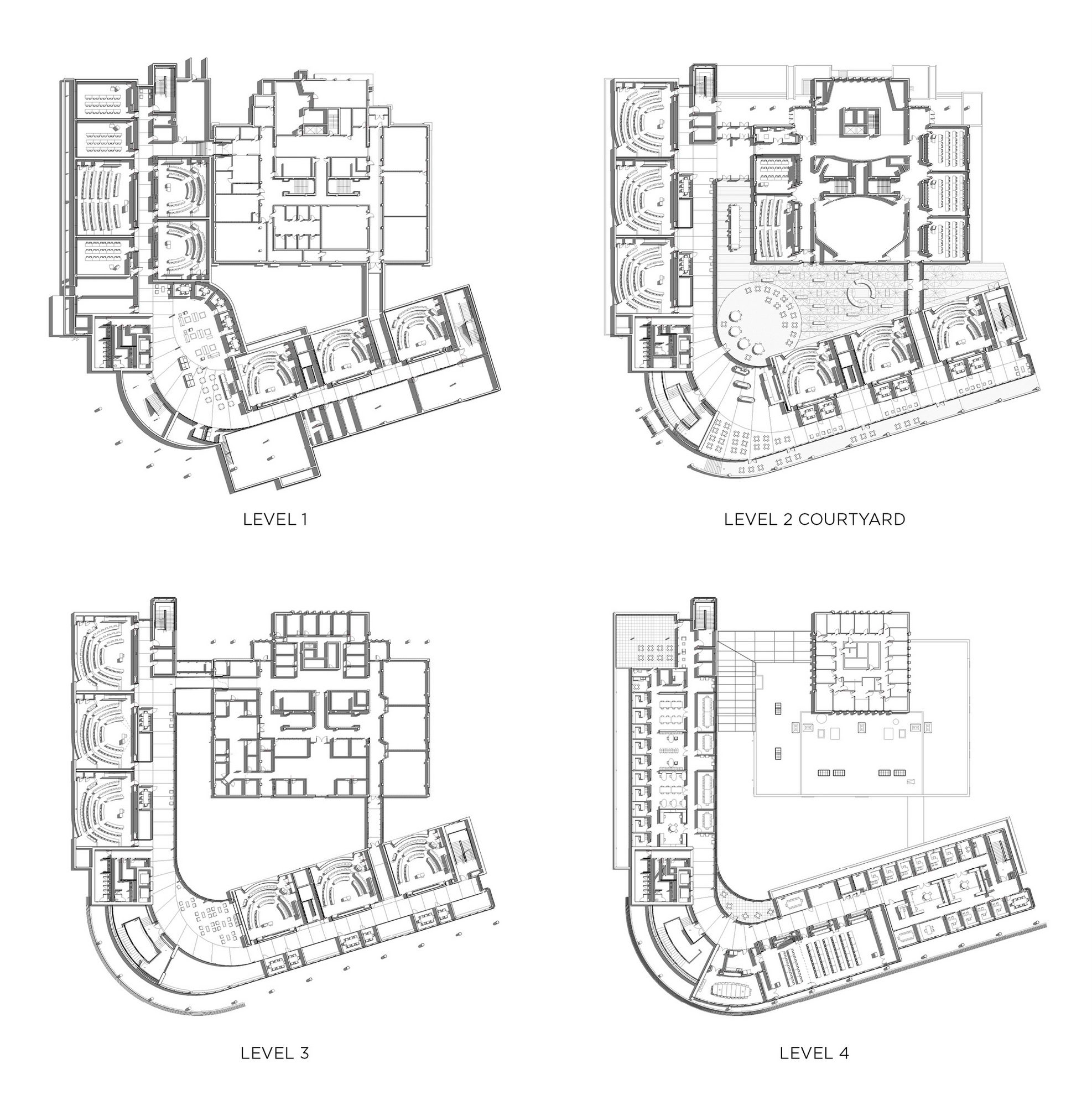 Huntsman Hall Plans_Levels 1 to 4 - Education Snapshots