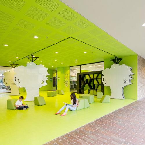 recent Anglo Colombian School – Primary School Library education design projects