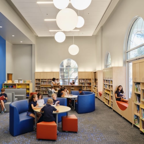 recent Austin International School Library Renovation education design projects