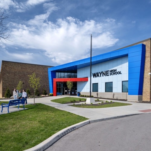 recent Wayne High School & New Tech Academy education design projects