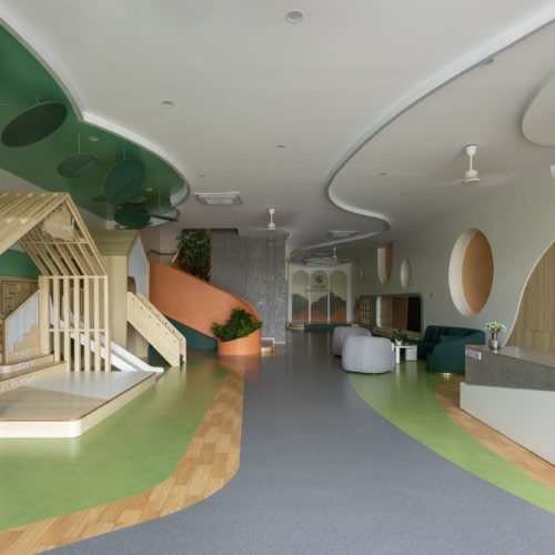 recent Green Montessori Preschool education design projects